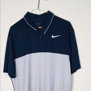 Men's Blue and Grey Nike's Gold Shirt Size Large